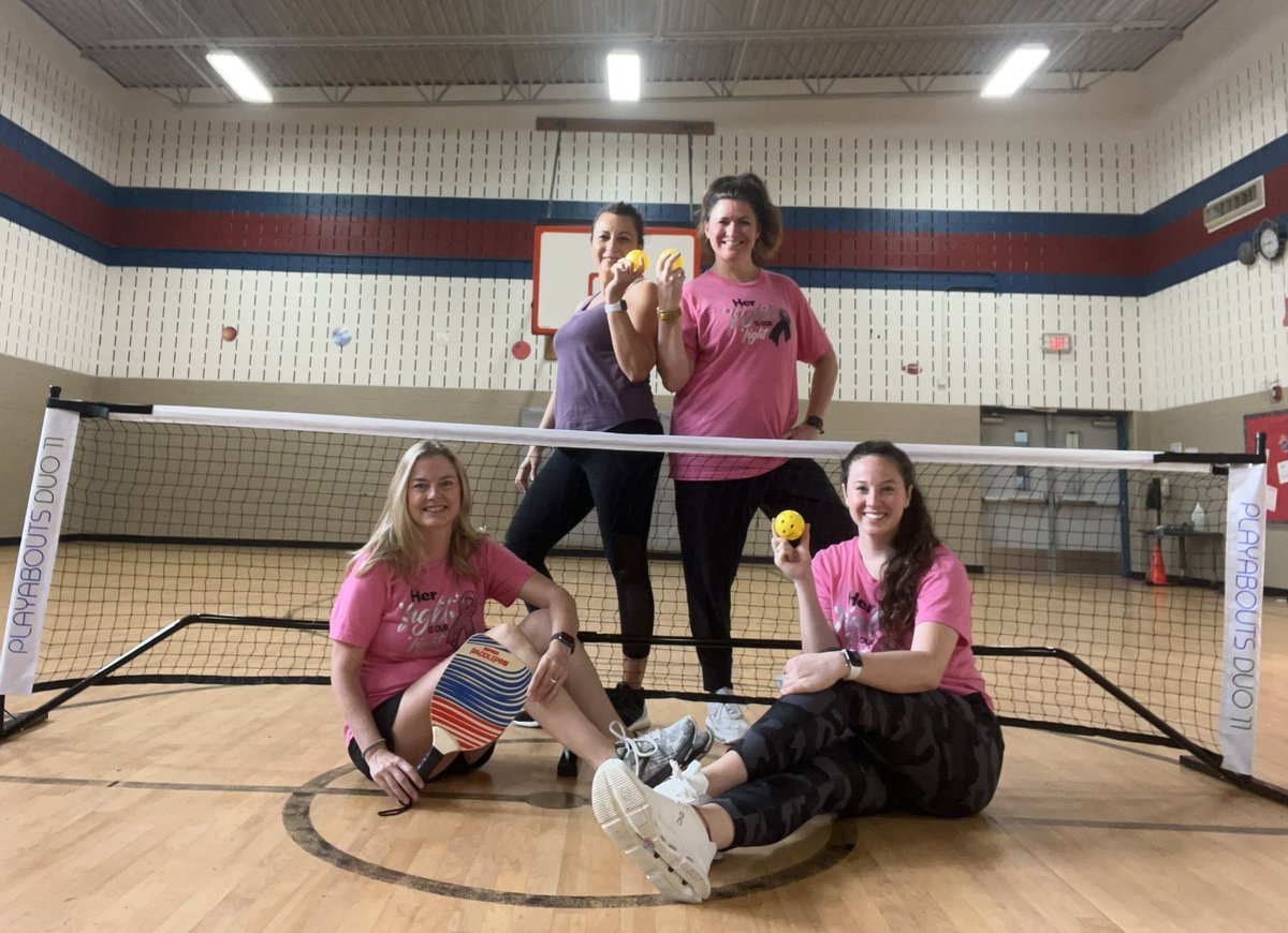 Thank you to <a href="/ges_pta/">GES Stars PTA</a> for the new pickle ball equipment!! We had to test it out today! <a href="/GESHendrickson/">Kerri Hendrickson</a> <a href="/GESStars/">Grapevine Elementary</a>