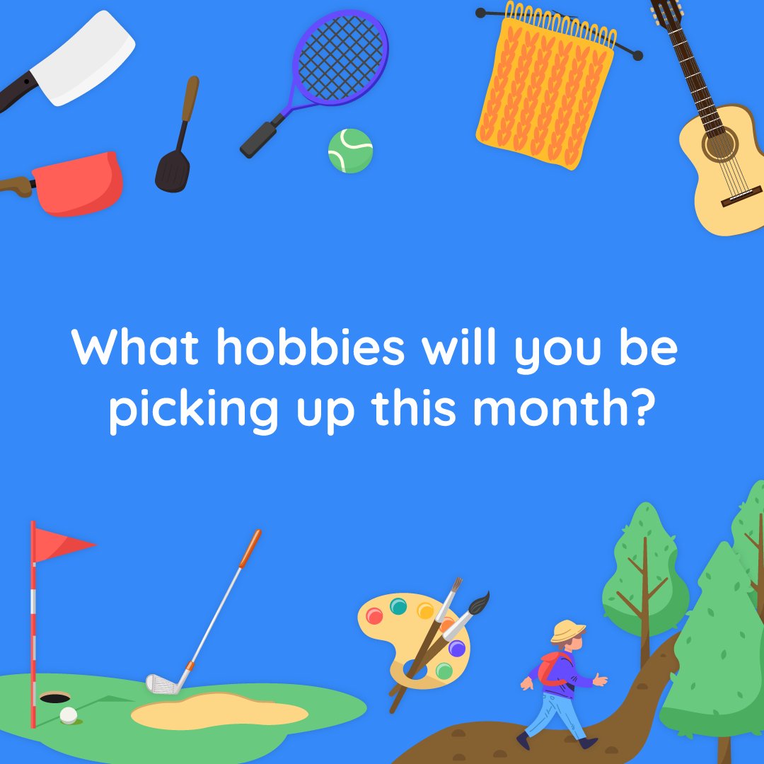 New month, new hobbies! 🤩🎉 What exciting skill are you planning to pick up this month?🤔 
#March #NewHobbies #DIYProjects #Activities #Crowdtap #Freebies #Surveys #GiftCards #Rewards #SaveMoney #Savings