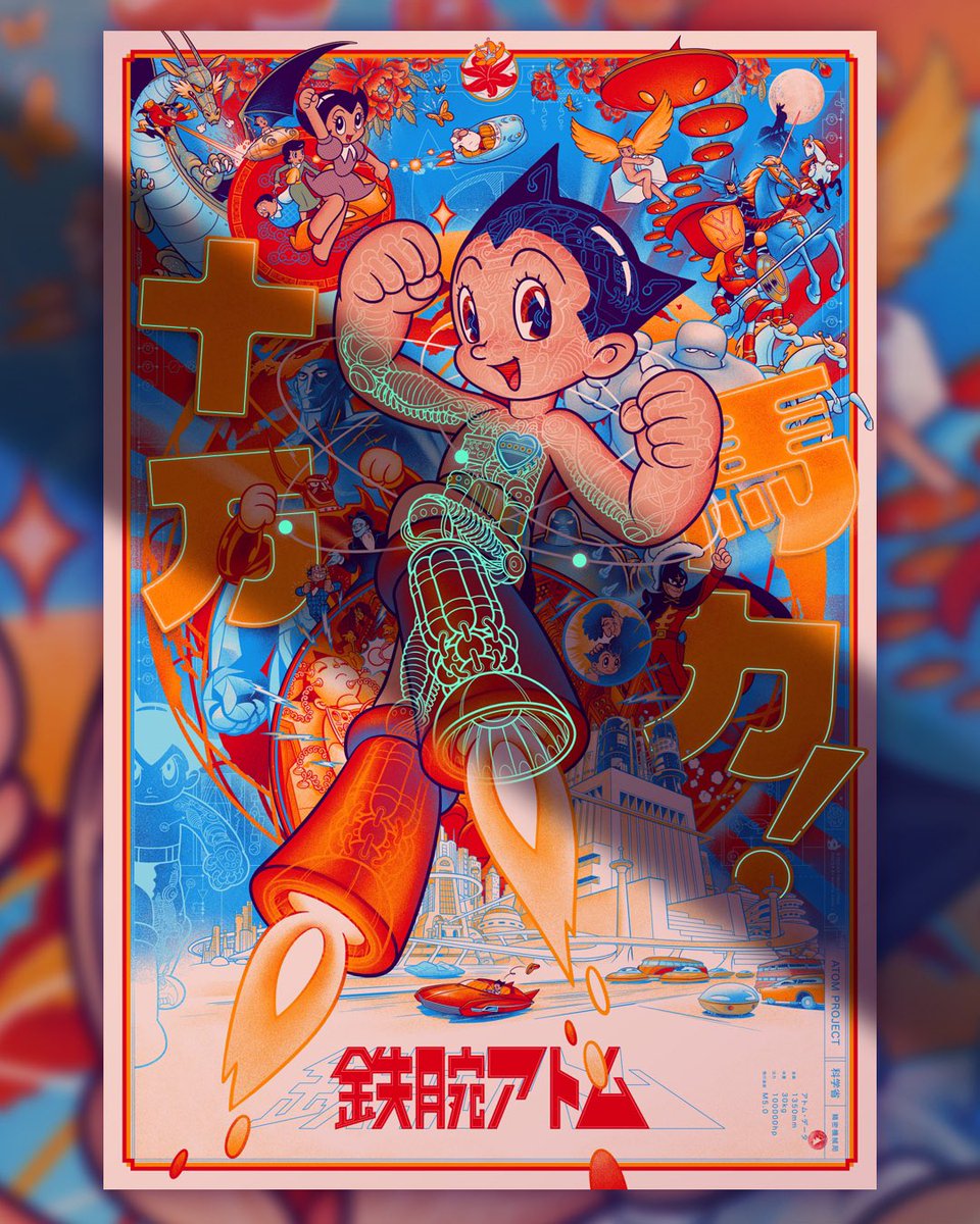 martinansin's tweet photo. Heyo! Here’s my new print release out tomorrow, check out ASTRO BOY! 
Adding to the regular print, we’ve done glow in the dark, foil, and lenticulars. Available Friday, at 11am CST, from @BottleneckNYC. Thanks to @JustinIshmael, @BottleneckNYC and Tezuka Productions! ✌️#astroboy https://t.co/mXYdwSO1wO