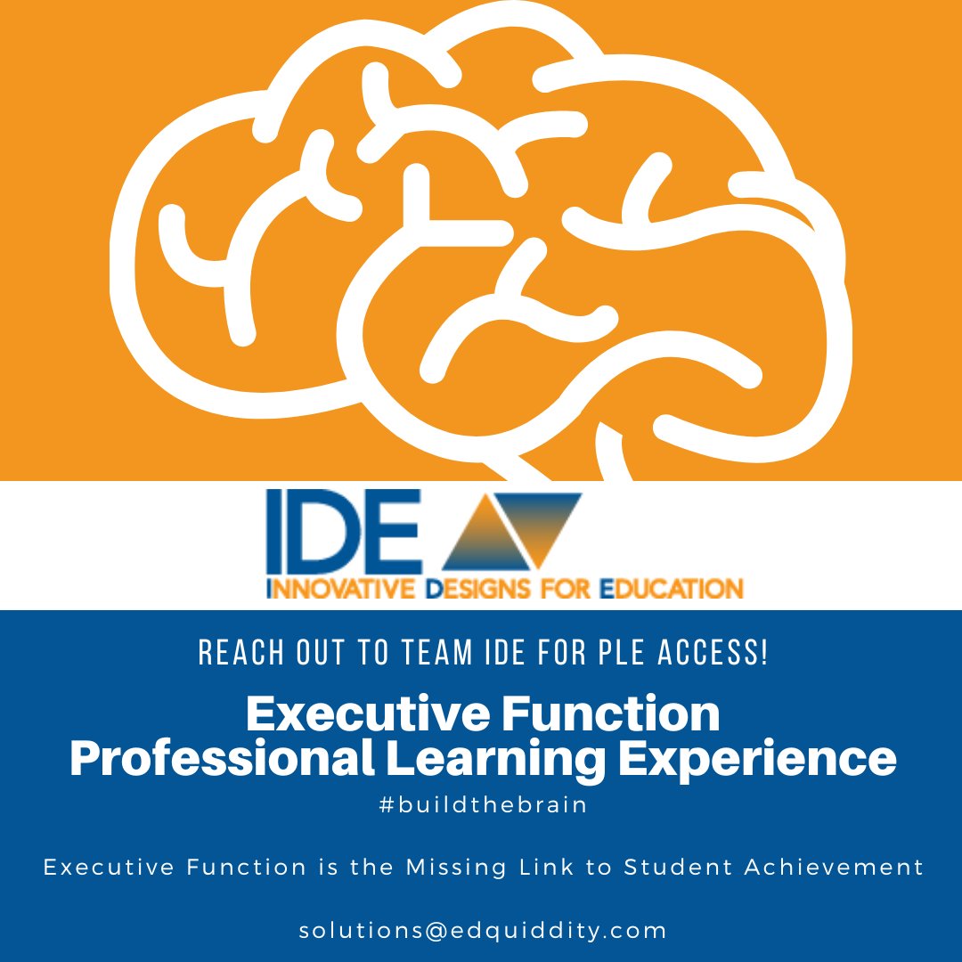 Our PLEs are NOT courses; they're a school-wide professional learning experience! Our #executivefunction PLE is an on-demand, differentiated, action-oriented experience to engage your school in taking Ss' potential to the next level. Reach out to solutions@edquiddity.com today!