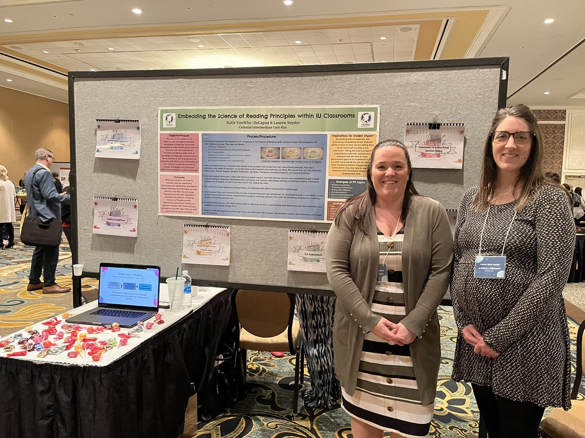 Some of our amazing TaC staff, Bianca McGrath, Kelly Duque, Katie VanWhy, Lauren Snyder, Colleen Klaric, and Emily Killian represented IU 20 at the PDE Conference poster session. <a href="/ColonialIU20/">Colonial Intermediate Unit 20</a> #MakingADifferenceInPA