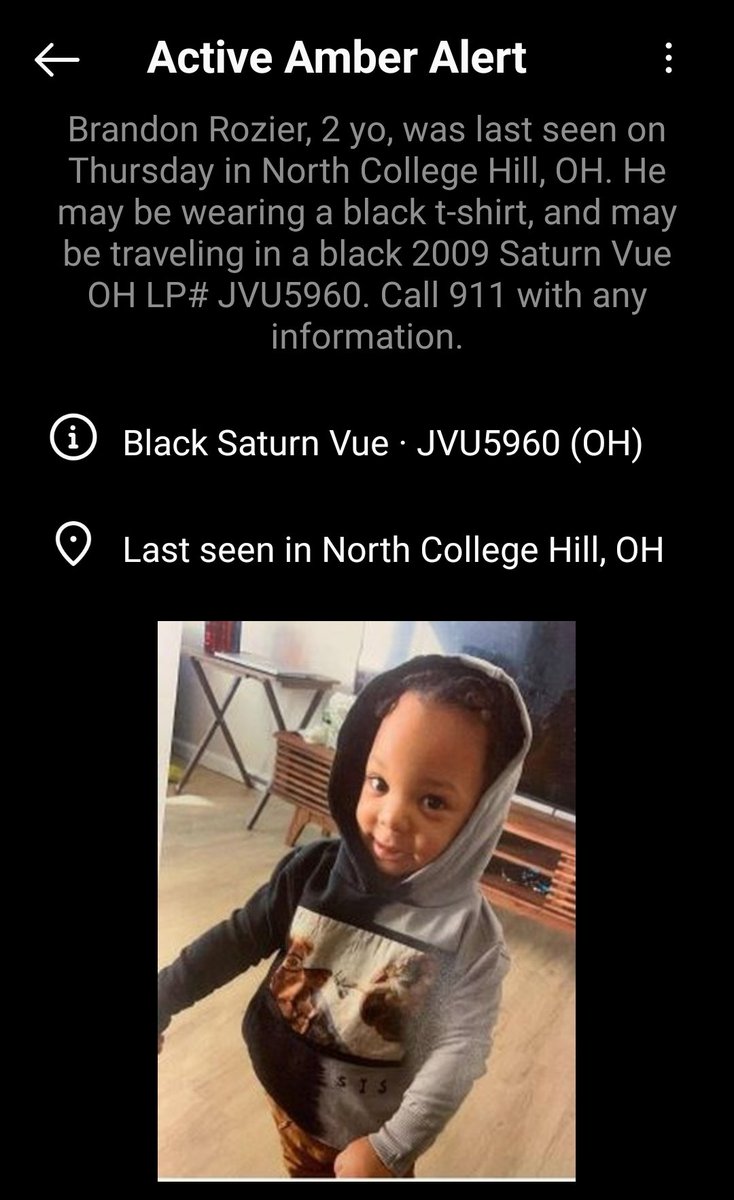 CMS_00's tweet photo. Active Amber Alert https://t.co/BqiqyyCw1S