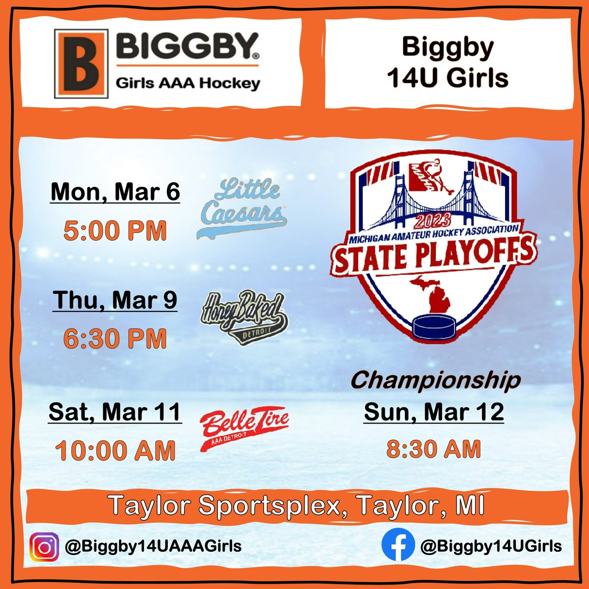 BiggbyAAAGirls's tweet photo. MAHA State Playoffs OTC! This has been a great year for all these new athletes playing for the all new Biggby AAA Girls organization. Time to keep it rolling at states. #rollbeans 🫘 🫘 🫘  #biggbyfamily

@Biggby16UGirls @Biggby19UGirls 
@Biggby14UGirls @Biggby12UGirls https://t.co/18j305FWWS