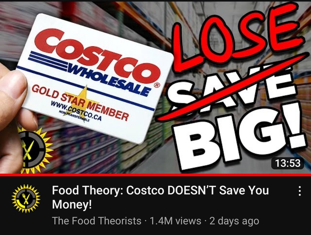 Saved You a Watch GT on Twitter "Costco makes most of their money from