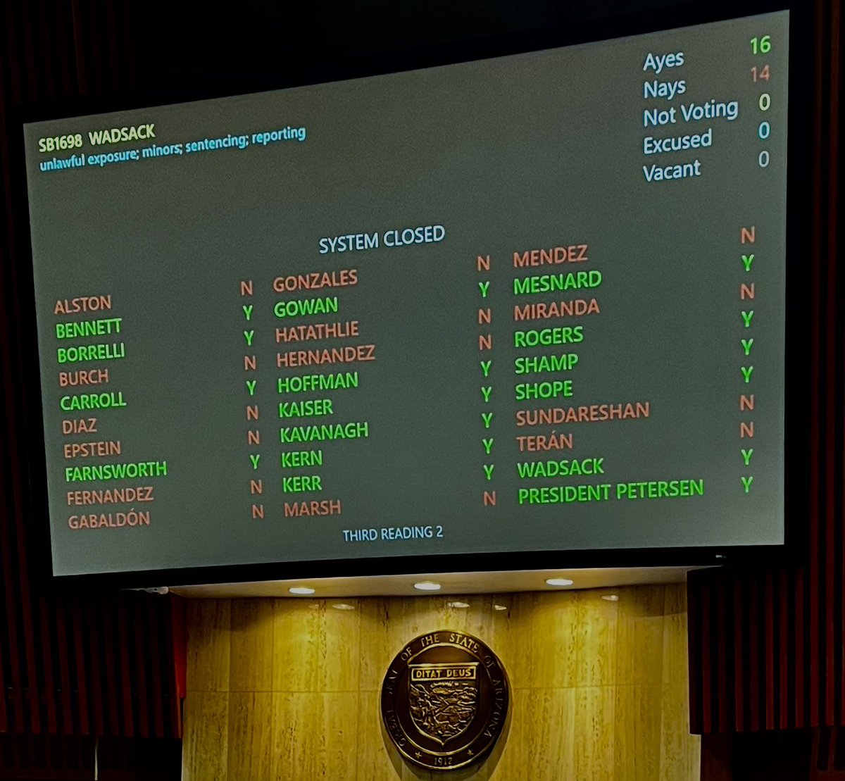 #SB1698: My bill just passed in the Senate! It makes it unlawful for adult oriented performances, such as Drag Queen Story Hour as it specifically targets children.

This does NOT affect adult Drag Shows.
#Wadsack4Arizona #AZSenatorWadsack #DragQueenStoryHour #ProtectTheChildren