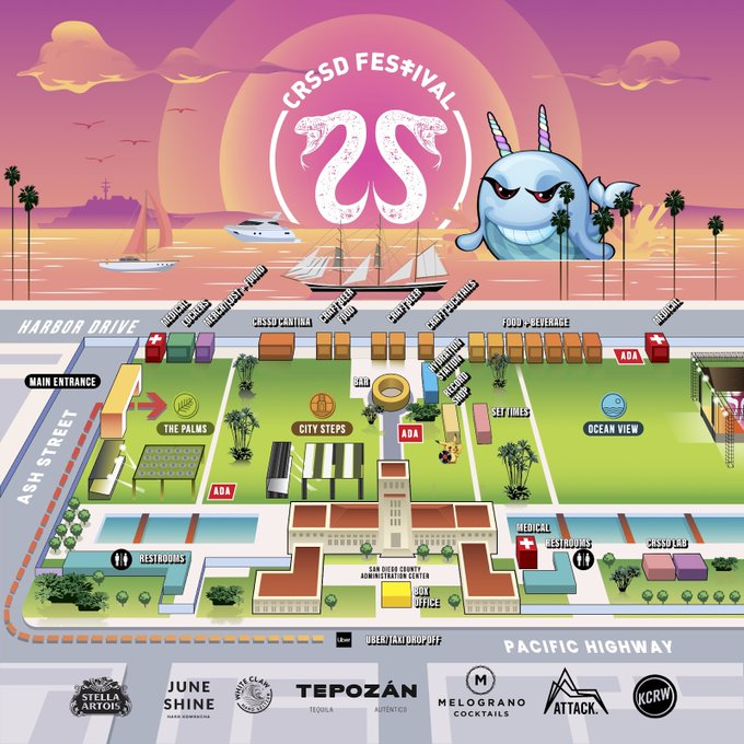 CRSSD Festival map