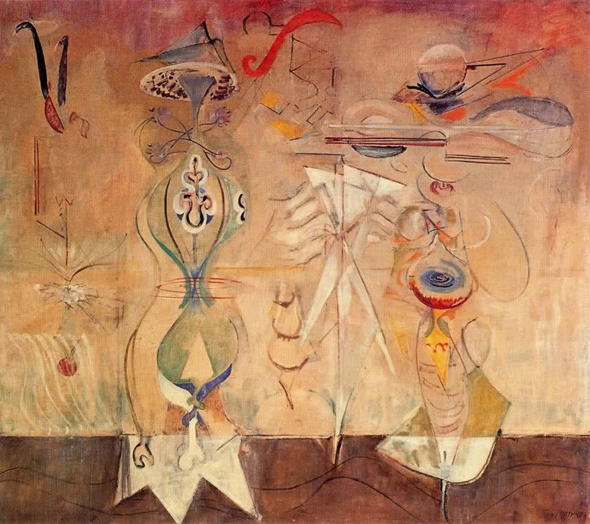 Slow Swirl at the Edge of the Sea, 1944 #markrothko #americanart wikiart.org/en/mark-rothko…