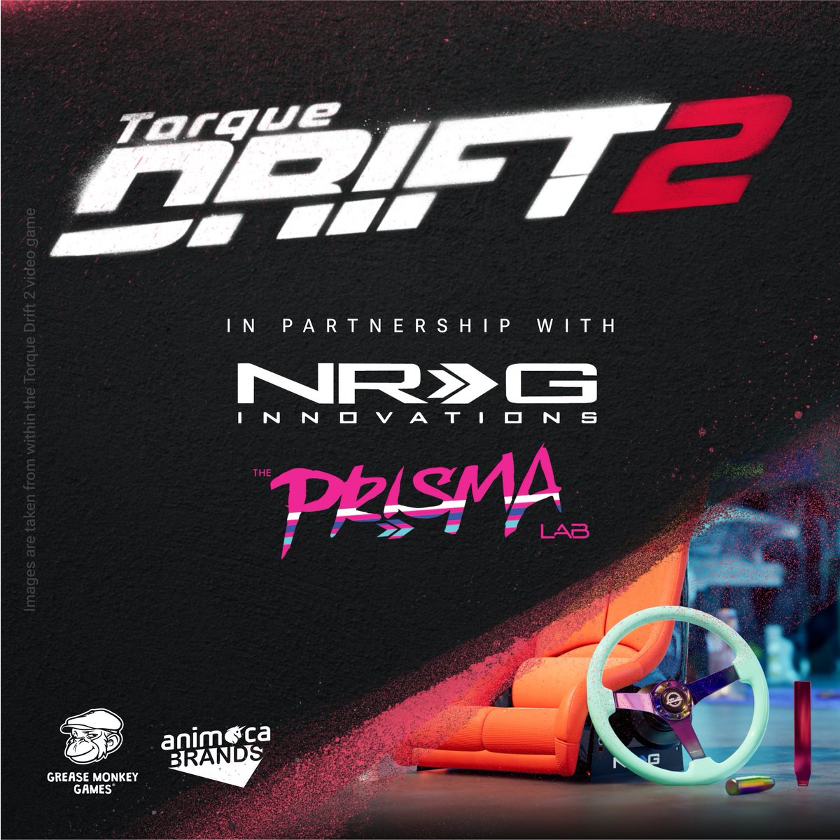 trqmotorsport's tweet photo. 🔊 Buckle up! We got big news for you 🎉🌟
👉🏽 Torque Drift 2 has teamed up with #NRGInnovations & #PrismaLab to bring you the best game ever! 💪🏽💻
🎁 NRG Innovations /PRISMA Lab licensed digital collectables will be available for all our fans! 😍🎨 https://t.co/owbQCfjNpn