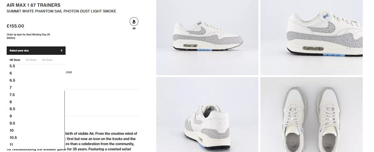 more_sneakers's tweet photo. EMEA ONLY : Now live on Offspring
The Women's Nike Air Max 1 '87 'Safari' - Summit White
=>https://t.co/OvQknKtdfK https://t.co/2uxU3tuO5f