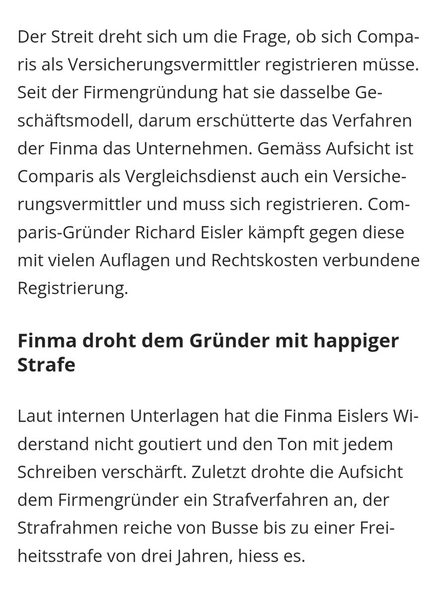 hans_denkt's tweet photo. Wer weist endlich die selbstherrliche #Finma in die Schranken?

#Überregulierung #comparis 

https://t.co/xQPmRcQI92 https://t.co/nbMBji9qjY