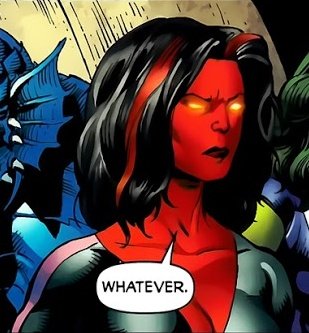 AngryInRed's tweet image. 〝Guess Tigra has a sister or somethin' . . . wonder if she'll chase a ball of yarn.〞

〝Well, whatever. 
Black cat, Tigra, Black Panther, hellcat, Puma . . . we were going to hit the threshold of big cats eventually.〞