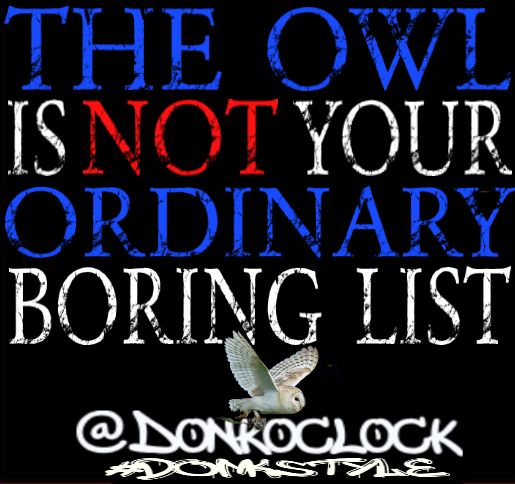 #DonksFriends Owl @MaddowBlog @KaitlinFish8 @MichelleJayBee @Cat_Joe1 @IamVyv @MAMA_X_1975 @ClimateElf @Frank_TIHZHO @LeaveItBeQuiet @DaBuzzNYC @wendyliz21 @3dKan3 @TheGeekKrys @may_viser @FirehawkJw @SkippyIsNuts @meansheltercats @ClimateElf @chicagocatmom @PlowOn @thegreatgig8