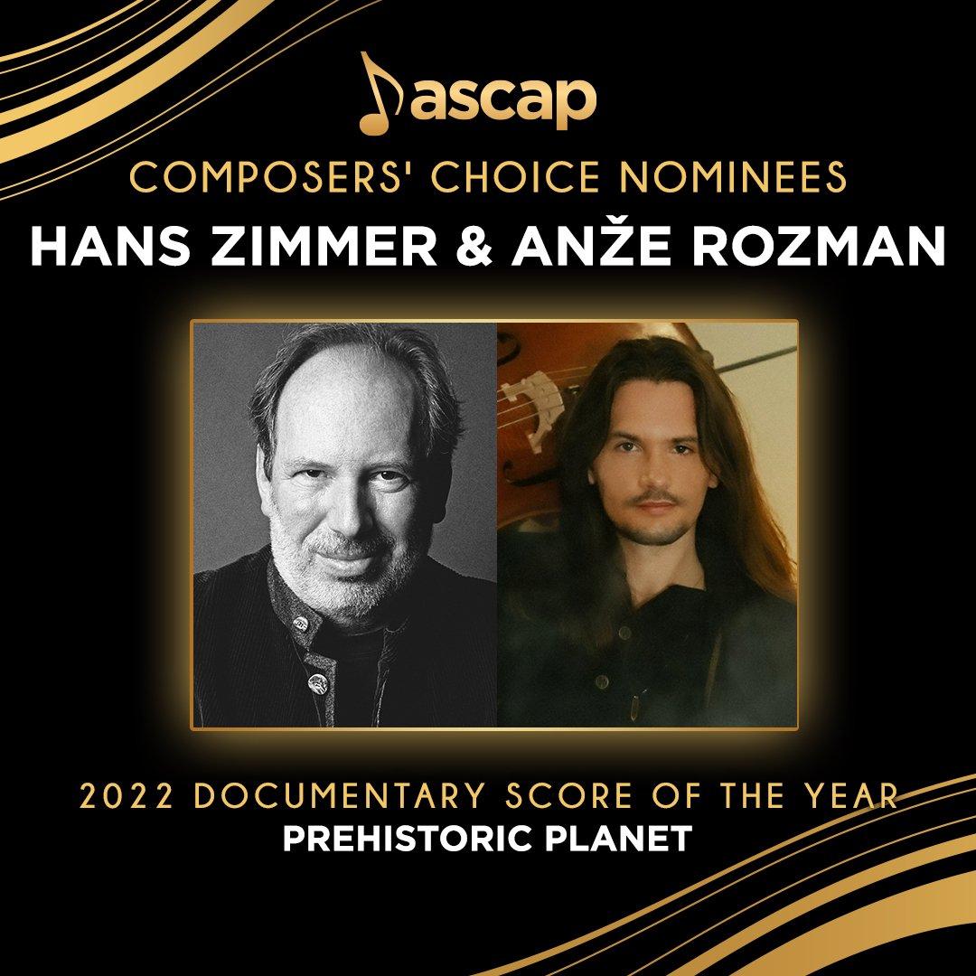 To say I'm humbled is an understatement. @HansZimmer, @karatalve and I made the score for #PrehistoricPlanet @AppleTVPlus with passion and love for the show. If you are an @ASCAP member, please take some time and cast your vote! @BFCustomMusic