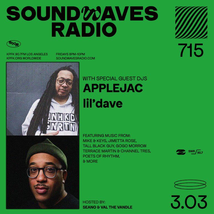 <a href="/soundwaveskpfk/">Soundwaves Radio</a> is helping us celebrate the release of the Love Is Everywhere 12”: Fri Mar 3, they feature mixes by <a href="/lildave215/">dj lil'dave</a> &amp; <a href="/djapplejac/">The Thrill Sergeant</a> who contributed remixes for me! Listen live 8p PST on <a href="/KPFK/">KPFK</a>. Thanks @DJSEANO &amp; <a href="/valthevandle/">DJ Val the Vandle</a>
