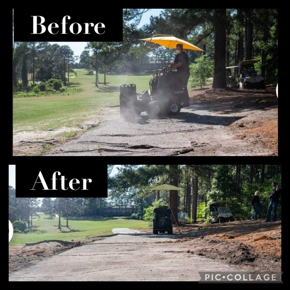 Stoneville Golf Course in NC this week! Come check out the newly de-bumped paths 🙃

Organizing the work for Oregon and Washington State. If you haven't confirmed your scheduling yet, Please call us ASAP! @OregonGCSA  @OregonGA  @WWGCSA