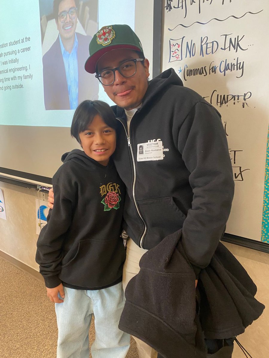 Inspiration abounds for our Latinos in Action students! LIA alumni and first generation University of Utah students, Saide Ortiz and Alexis Montalvo, came to speak as well as #ParkCitySchools Board President Andrew Caplan. Thanks to all!