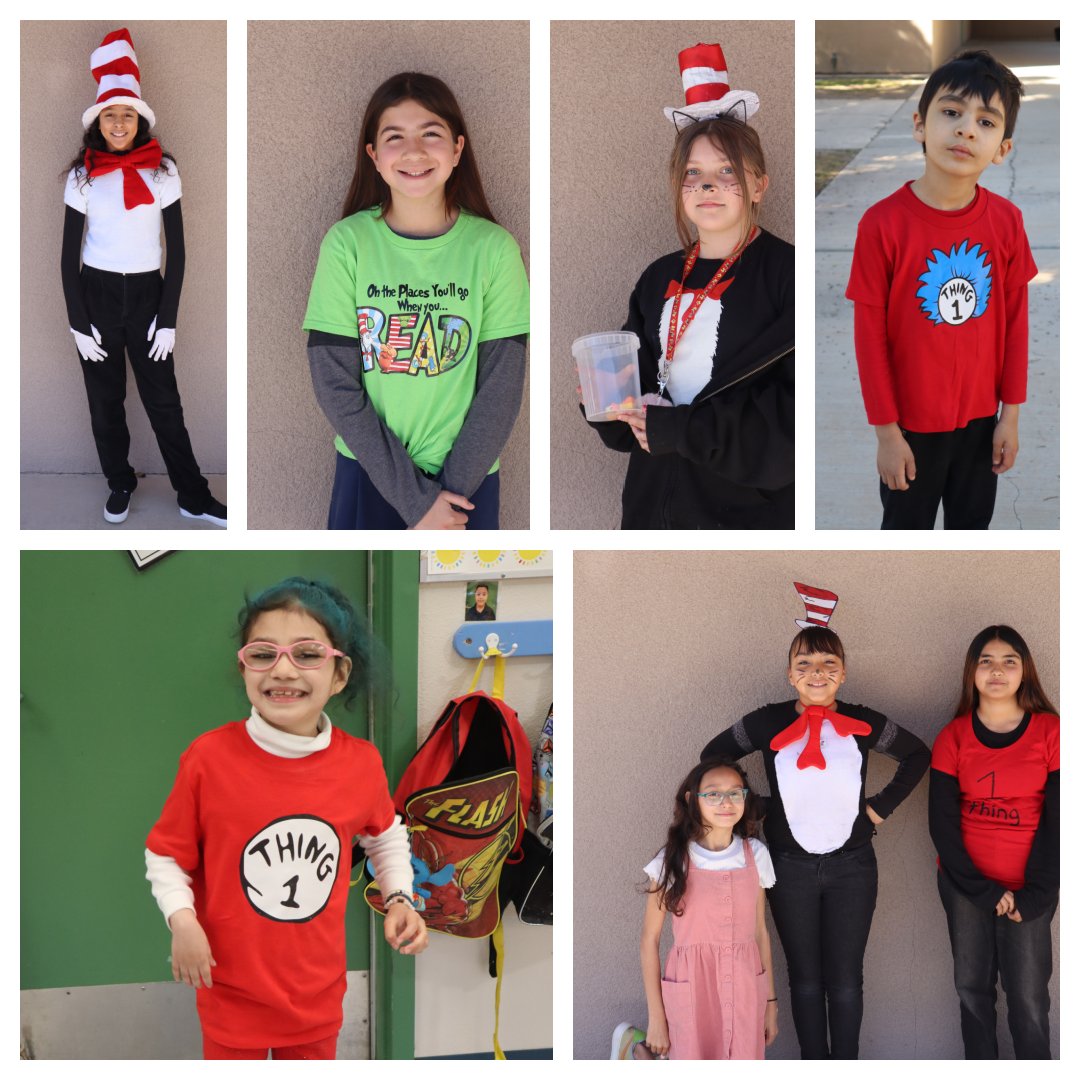 So today we had many Dr. Seuss characters running around.  Many of the outfits were really creative.  See if you can find your character in these photos.