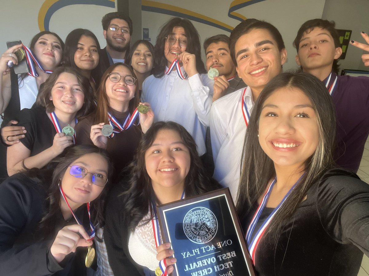 All-Star Cast
◦Erin Quezada 
◦Evelyn Becerra
◦Horeb Oregon-Torres
Honorable Mention All- Star Cast
◦Abraham Almaraz
◦Abagail  Solorzano
Best Stage Manager
◦Breann Martinez
Best Overall Tech Crew
Advancing Play

#WeAreClintISD #LobosWillBeHeard