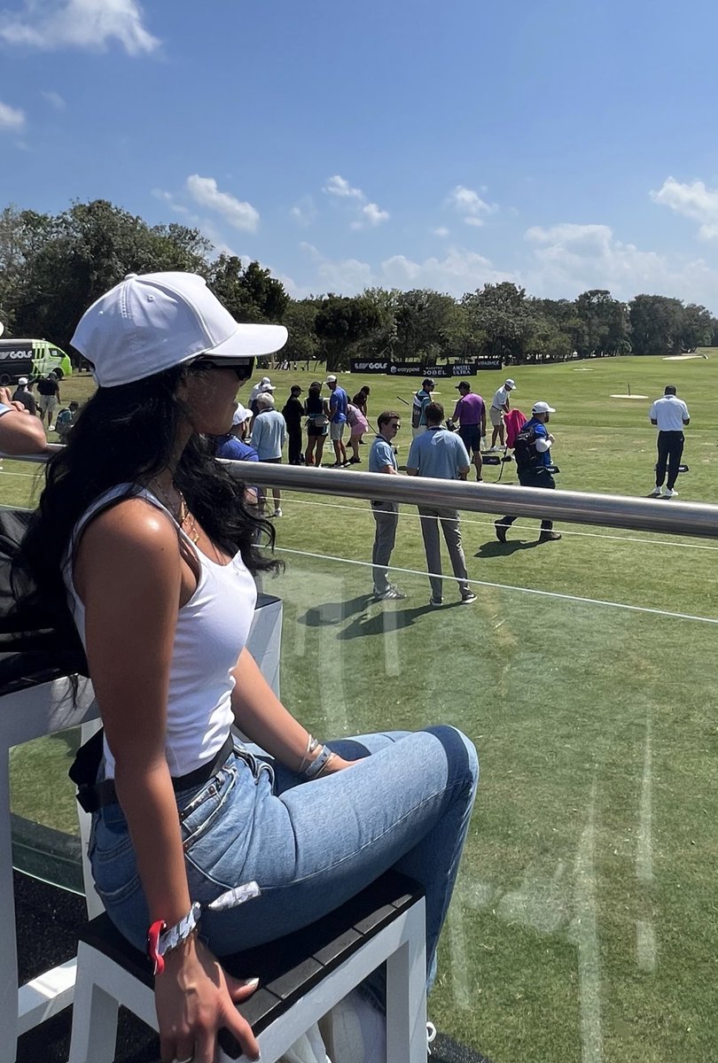 Golfing around @livgolf_league Mayakoba 🏌🏻‍♀️