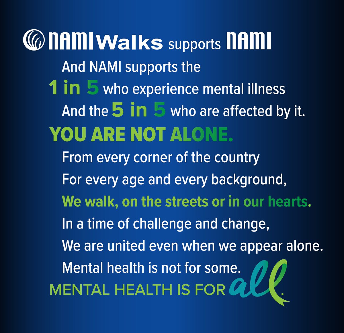 NAMIWalks Central Oregon
Saturday, May 20th from 9 to 11 AM
Dry Canyon Trail
American Legion Community Park
850 SW Rimrock Way
Redmond, OR 97756
Join Us or Donate!
namiwalks.org/centraloregon
#NAMIWalks #MentalHealth4All #Together4MH