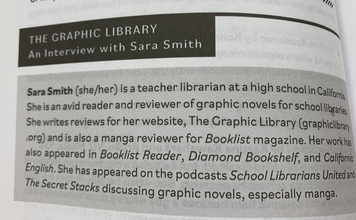 Sara Smith @smwordsmith.bsky.social (@sm_wordsmith) on Twitter photo Y’all! My friend made a book!! And I’m in it! So happy to have this in my hands now 😍 Grab your copy! <a href="/JRLibrarian/">Jillian Rudes</a> #MangaInLibraries #Manga #SchoolLibraries alastore.ala.org/manga Y’all! My friend made a book!! And I’m in it! So happy to have this in my hands now 😍 Grab your copy! <a href="/JRLibrarian/">Jillian Rudes</a> #MangaInLibraries #Manga #SchoolLibraries alastore.ala.org/manga