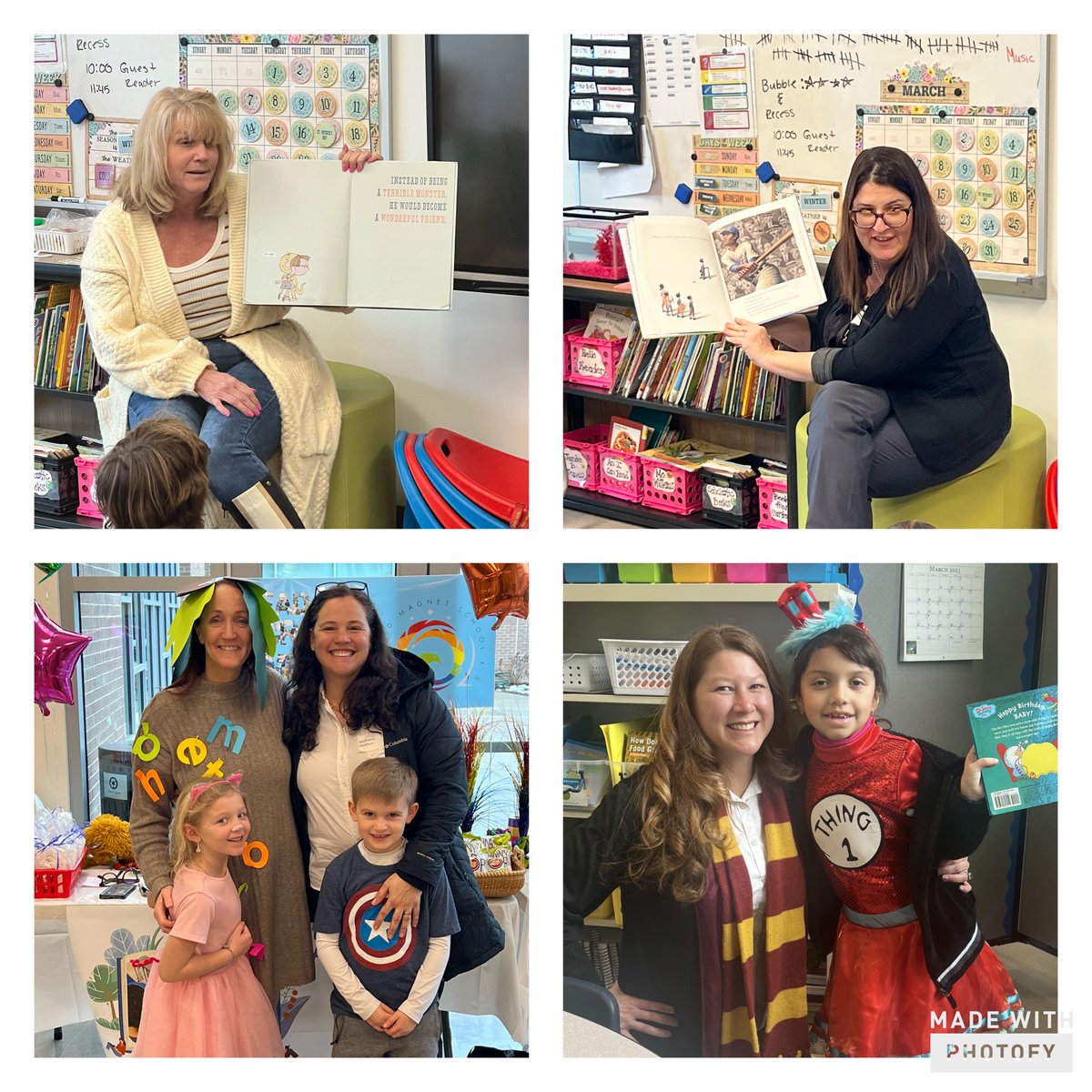 Best Day Ever! We celebrated Read Across America Day by dressing as our favorite book characters and having guest readers from our community 🌈📚❤️@NorwalkPS @CMSK8_CT @mrtprincipal @MrsABeratis @LaurenFabrizi @NPDCSLT @McbrydeDr #ReadAcrossAmericaDay #hogwartsforthewin