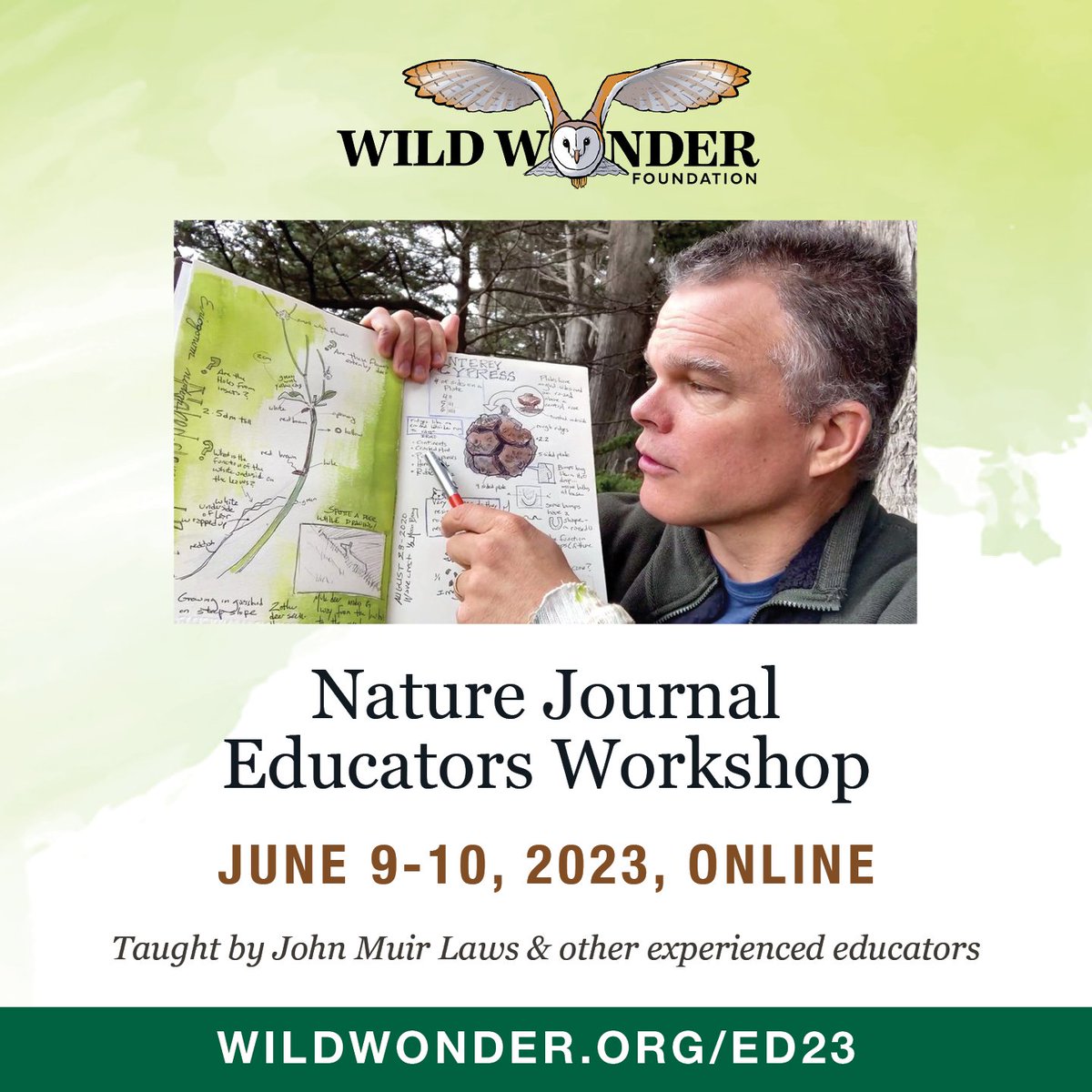 Fellow #PLN teachers! This is an amazing workshop to incorporate nature journaling into classes! wildwonder.org/ed23 #naturejournaling #STEAM #citizenscientists