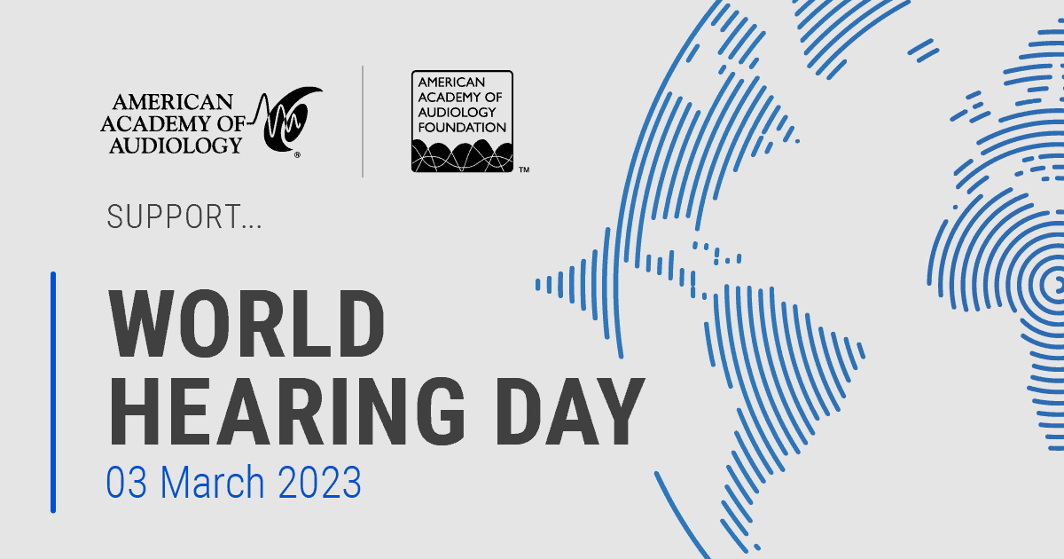 🌎 Join me in celebrating #WorldHearingDay! 🌎

Celebrated every year on March 3, World Hearing Day raises awareness on how to prevent hearing loss and to promote ear and hearing care across the world. 
#hearingcare