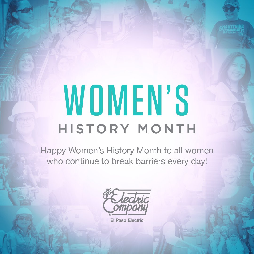 Women who power the future! This Women's History Month, we're celebrating the incredible women at #ElPasoElectric who are transforming the energy game. They're bringing the spark of innovation, blazing a trail towards a brighter, cleaner, and sustainable future. #WomenInSTEM