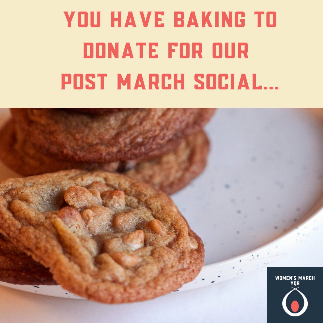 After we march, the Post March Social has orgs for women & gender-diverse people in Regina. Previous years, community members make amazing cookies or danties. If you have baking to donate, please email events@ywcaregina.com #ywcaregina #womensmarchyqr #IWD2023