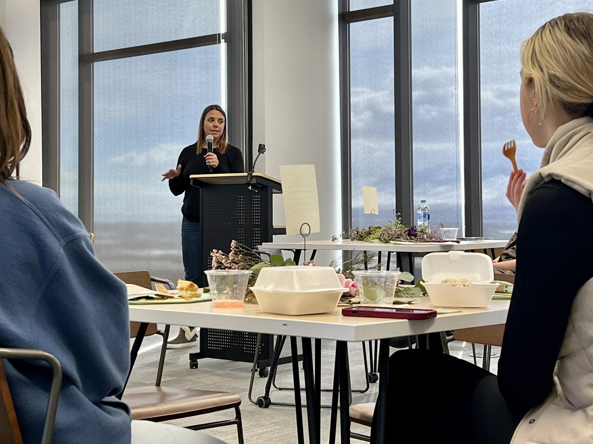 Lendio’s board member <a href="/TrishaPriceFinT/">Trisha Price</a> was in the office today delivering inspiring comments to our Ladies of Lendio group! We’re super lucky to have her on the board! 👏🏾👏🏾👏🏾