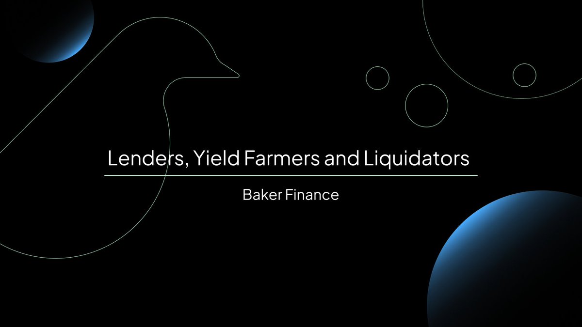 BakerDeFi's tweet photo. You can participate in Baker Finance as a Lender or a Yield Farmer, whatever goes best with you! Liquidation bots will monitor the protocol, you just invest and earn⛓

#BeBaker https://t.co/694zAFwcu4
