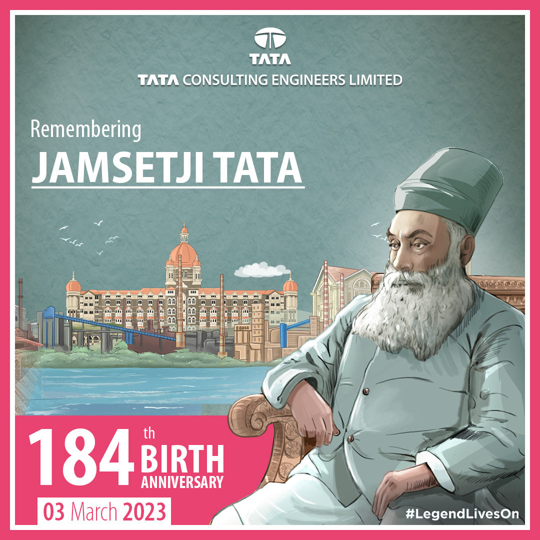 TCEConnect's tweet photo. Remembering our founder Jamsetji Nusserwanji Tata on his 184th Birth Anniversary
#LegendLivesOn #TCEConnect #ThisIsTata https://t.co/FQeN48eZNk