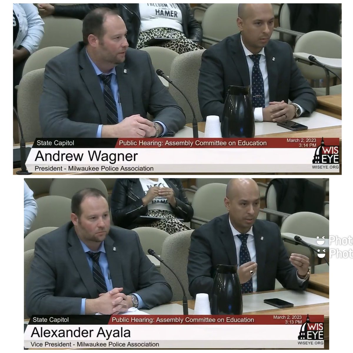 Testifying at the Assembly Committee on Education trying to get Resource School Officers back in our schools.