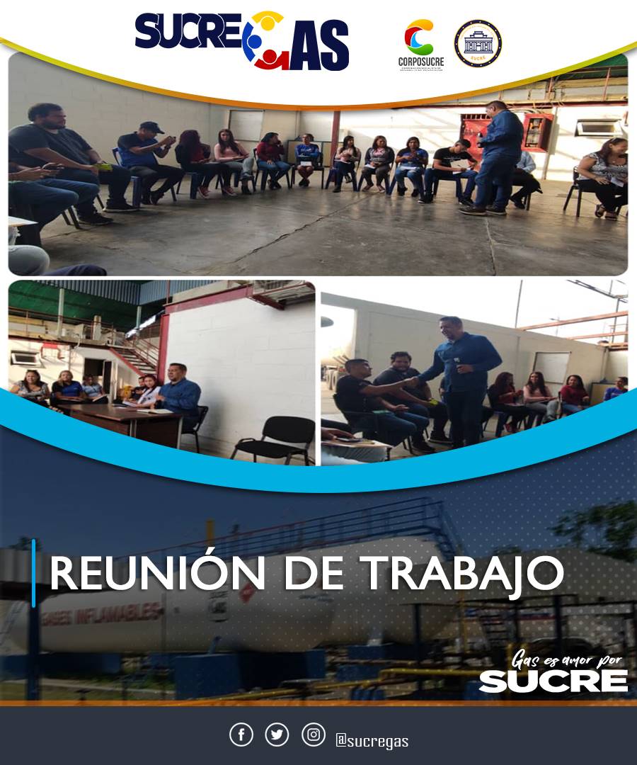 #ENTÉRATE
Desde las instalaciones de la empresa SucreGas, se realizó reunión de trabajo, en aras de fortalecer y garantizar mayor eficiencia en cumplimiento de las funciones, además de demostrar que #SucreGas es una sola familia.

#ProducirEsIndependencia
#SucreGas