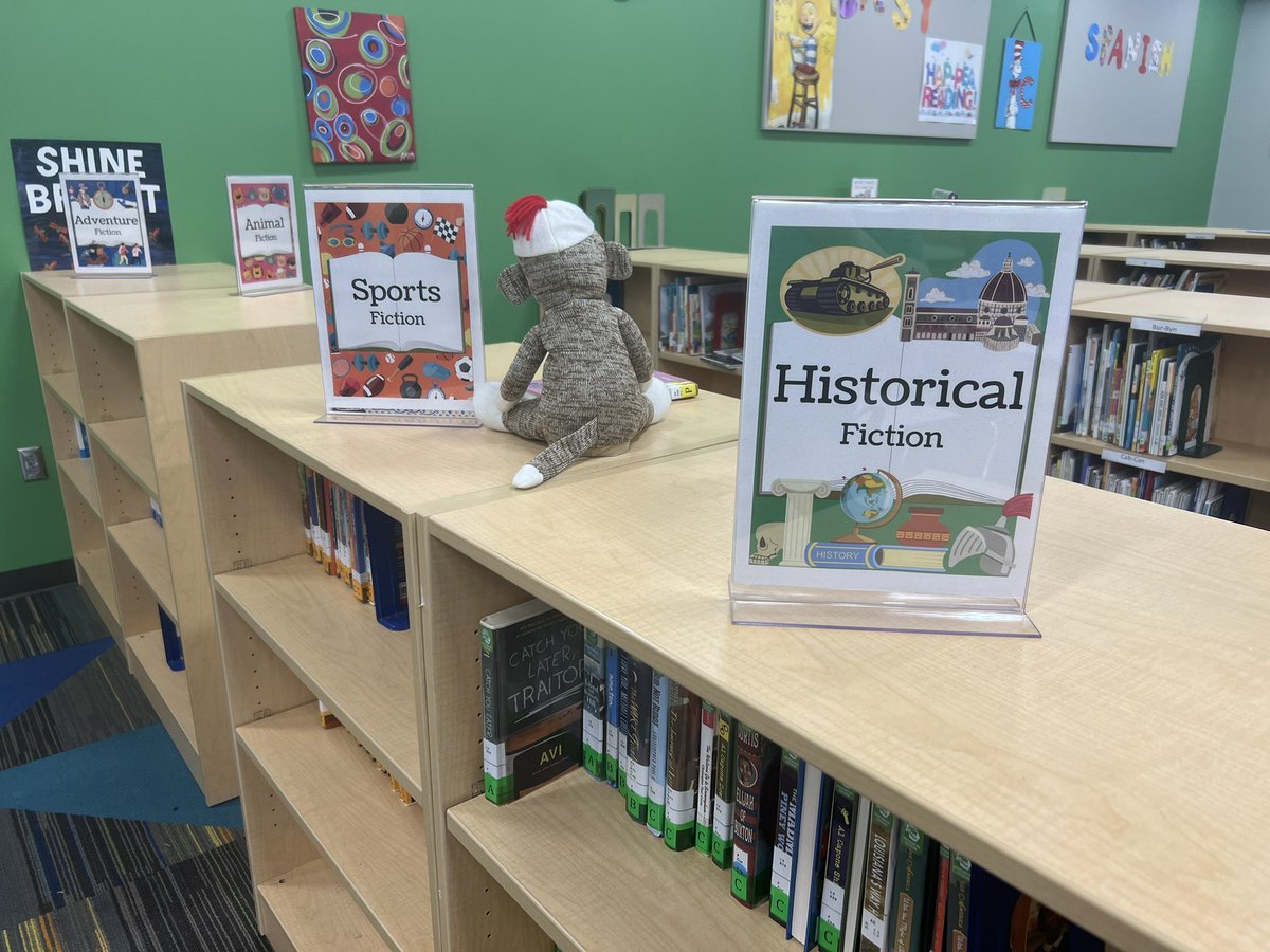 Ace_Librarian7's tweet image. Y’all, I’m kind of obsessed with my new genre signs 🥰 #ALLibraries #TCSLibrarySquad