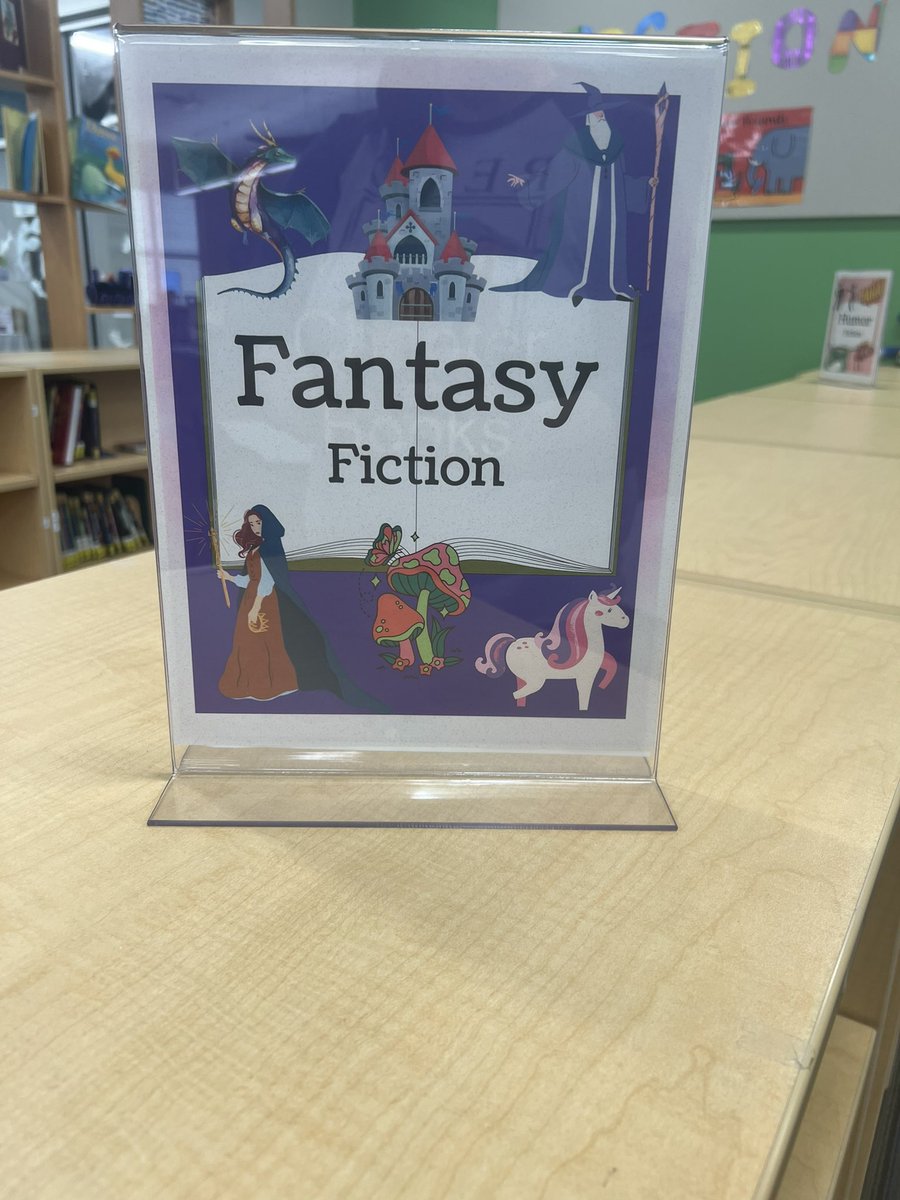 Ace_Librarian7's tweet image. Y’all, I’m kind of obsessed with my new genre signs 🥰 #ALLibraries #TCSLibrarySquad