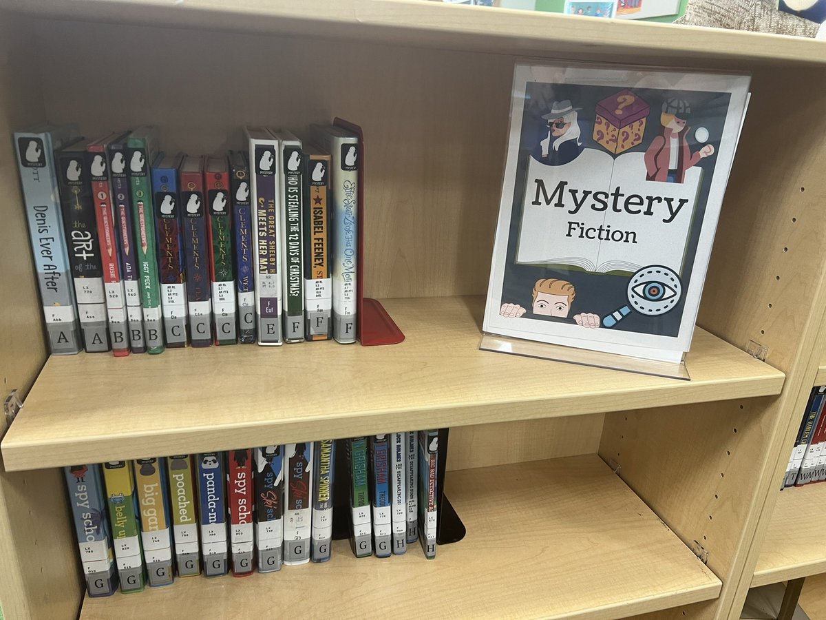 Ace_Librarian7's tweet image. Y’all, I’m kind of obsessed with my new genre signs 🥰 #ALLibraries #TCSLibrarySquad