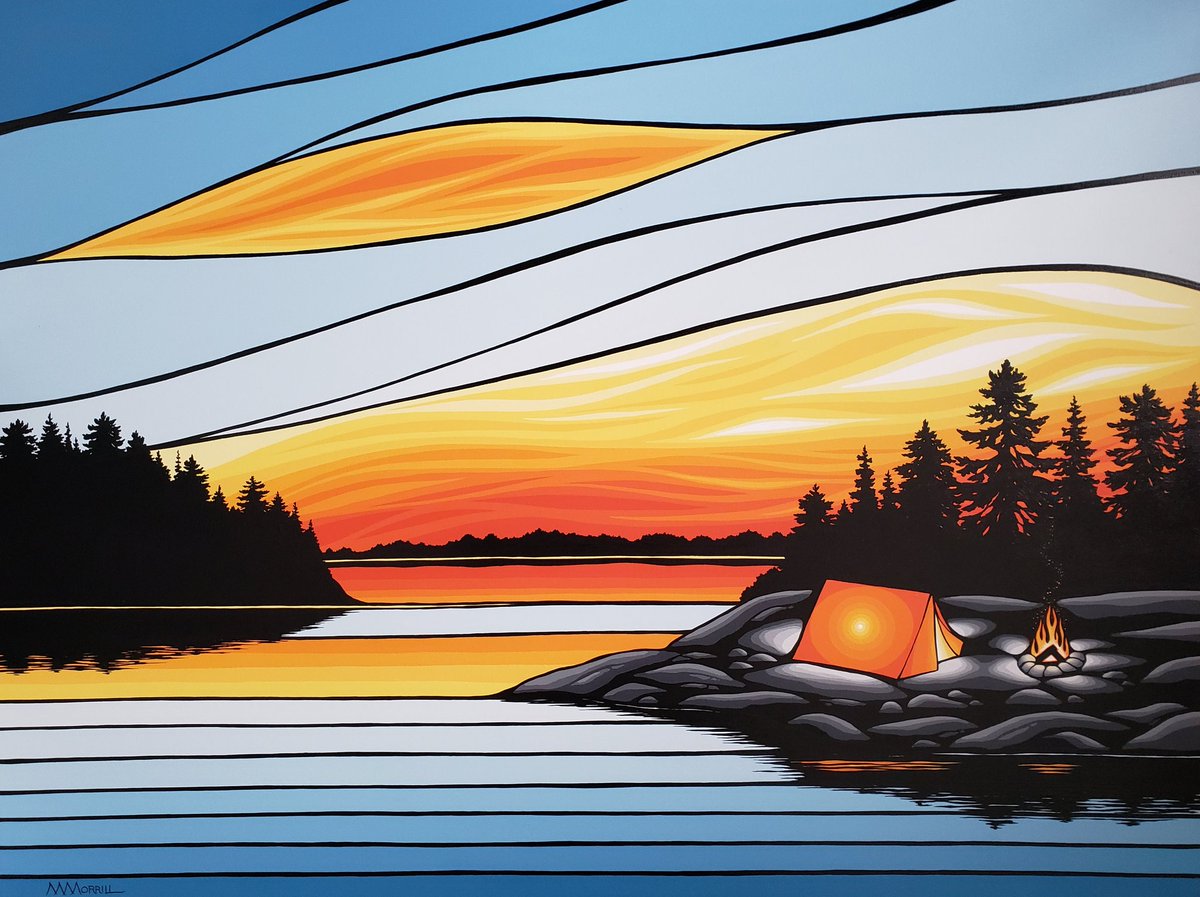 New-Peaceful Sunset IV
30x40 acrylic on canvas