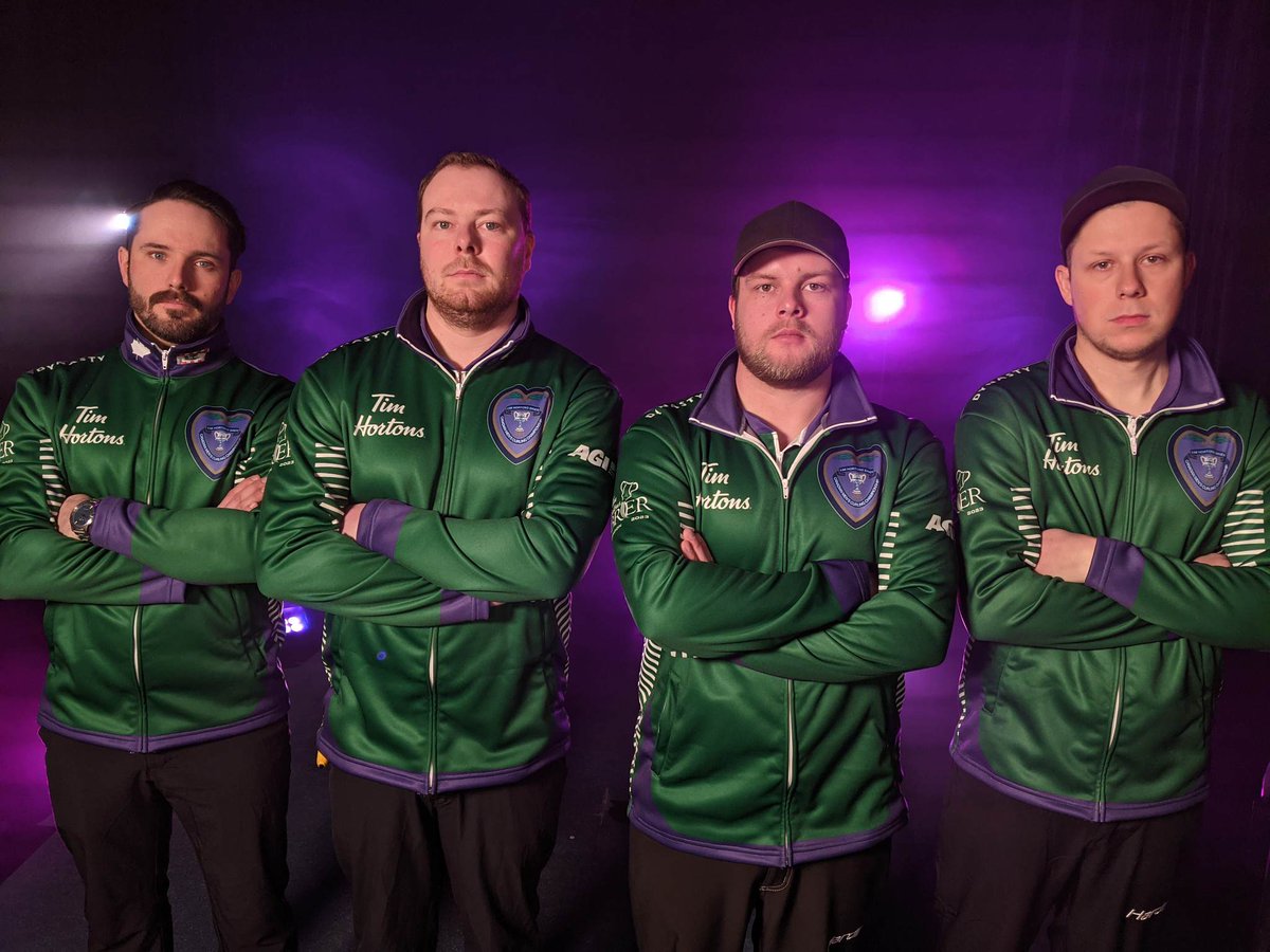 TSNCurling's tweet photo. #Brier2023 #PowerPoses
NL - @Team_NYoung
NU - Team Jake Higgs
PE - Team Tyler Smith
WC3 - @Team_Sturmay https://t.co/eZFDGIilGO