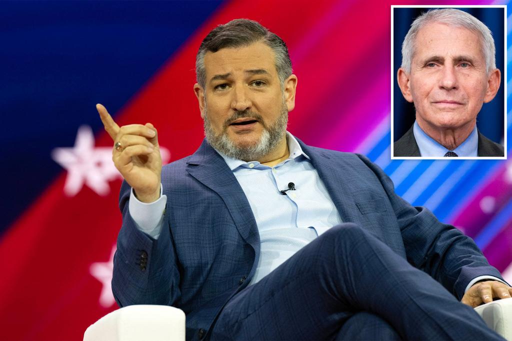 nypost's tweet photo. Ted Cruz argues that Dr. Anthony Fauci should be jailed for ‘lying’ to Congress https://t.co/9lMlXWqYNi https://t.co/1aCFLK3ePa
