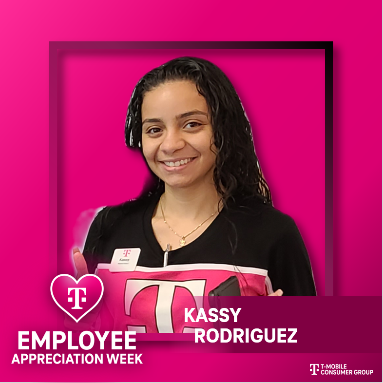 The best employees <a href="/TMobile/">T-Mobile</a> are a Champion for Change. Change agents are always thinking one step ahead and anticipating the need for our customers and our teammates. Tonight I am recognizing <a href="/kc4tmo/">Kassy Rodriguez</a> from Harrisonburg VA for living our company values and making a difference.