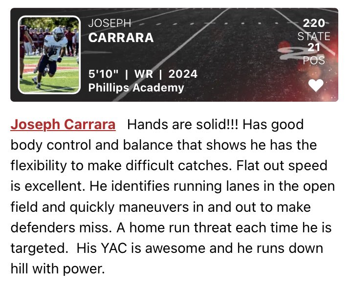 Thank you @NGP_CoachSilva and <a href="/PRZNewEngland/">Prep Redzone New England</a> for the article.