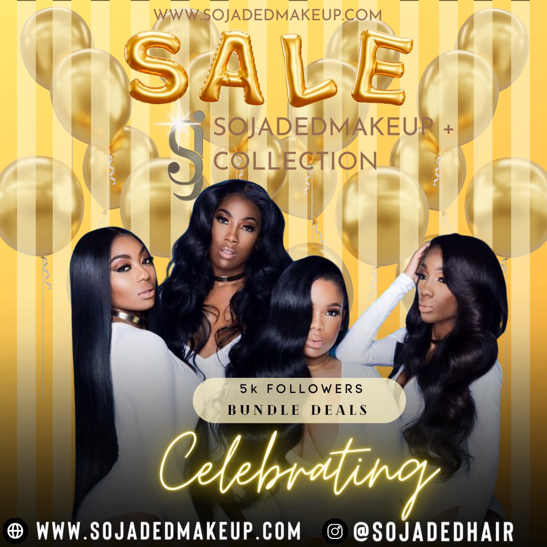 BUNDLE DEALS 🛍️🛍️

Every gworl loves good raw hair extensions #shopnow

sojadedmakeup.com/collections/ha…