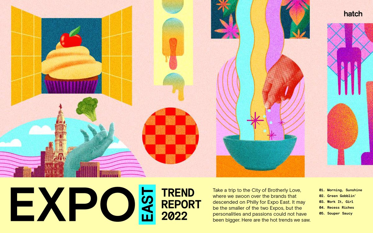 HatchDesign's tweet image. With Natural Products Expo West less than a week away, we’re throwing it back to our trend report from Expo East. Stay tuned for fresh takes after the show!
hatchsf.com/expo-east-2022…
#tbt #trendreport #expoweest #expoeast #cpgindustry  #naturalproducts #expoeast2023