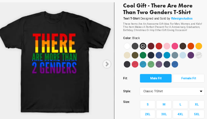 OkBiology's tweet photo. If there are 73 genders,
why do they only make t-shirts to fit 2 of them? 🤔
#CisPrivilege https://t.co/M7bUbYGeCv