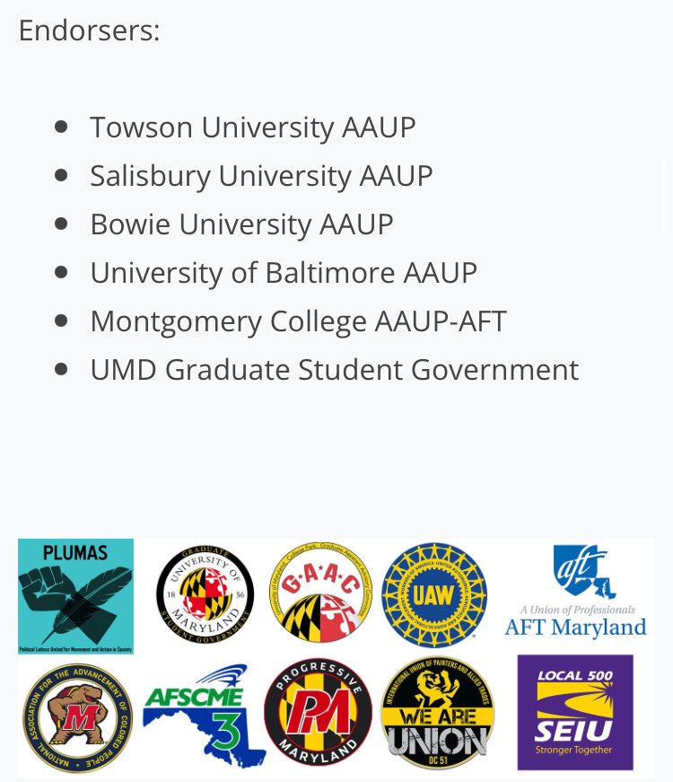 don’t know if y’all have noticed but our wall of endorsements for living wages &amp; collective bargaining rights is lookin’ *strong*