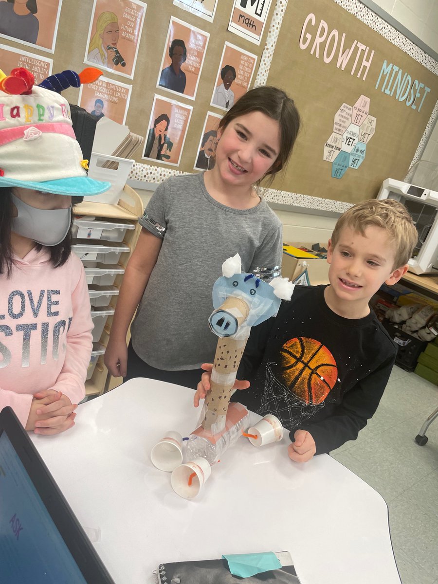 FESsteamlab's tweet photo. First graders created a new animal species! They researched 3 animals from a specific habitat and combined their different structures. #STEAM https://t.co/EApLhN4HM2