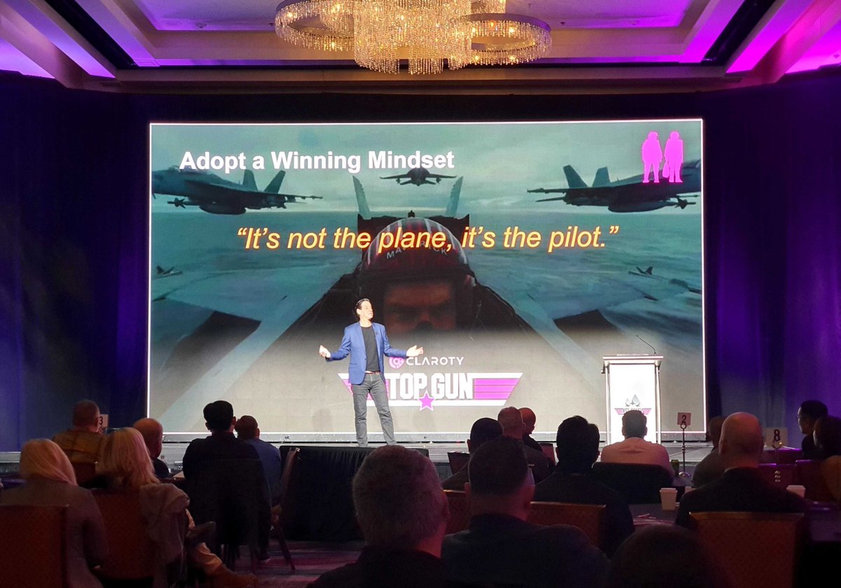 Claroty's tweet photo. 🎰 This year's SKO hit the jackpot. What an amazing experience it's been having our global sales team together to share ideas, align on strategies, and get ready for 2023. Now it's time to up the ante and crank up the Velocity... Ready. Set. SKO! #ClarotySKO23 #LifeAtClaroty https://t.co/USxASNWzaa