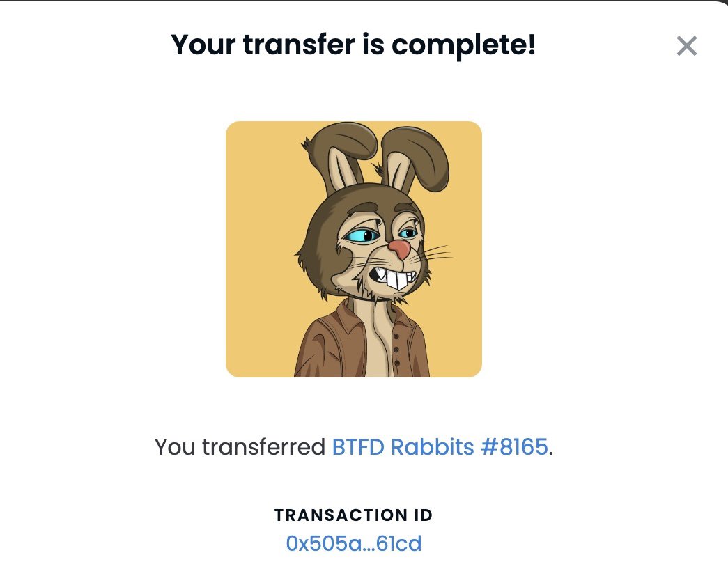 Shout out to @BestRabbiEver 

Jumped in our space, showed us love and this is a token of appreciation from the #BTFDRabbits aka Bored To FKN Death Rabbits…

Much love and wishing u nothing but success brother 🤜🏾🤛🏾

@JSquawkONE @BTFD_ImDiDi @rocstar22_